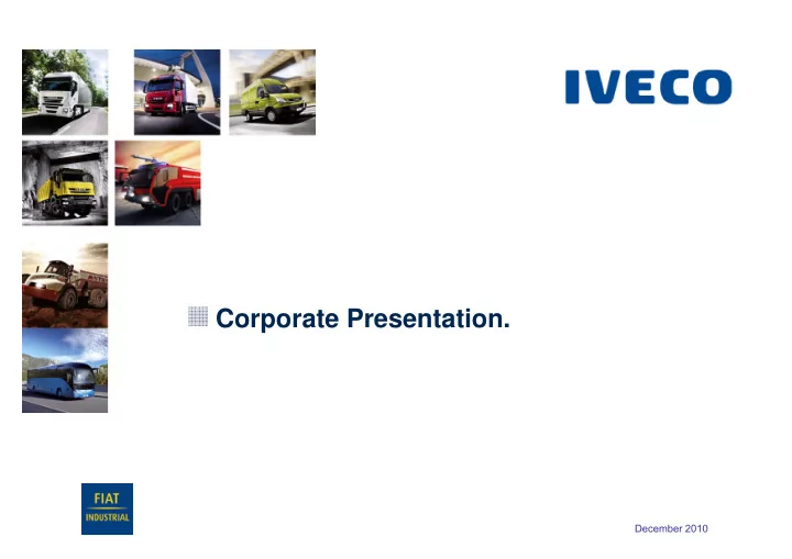 corporate presentation