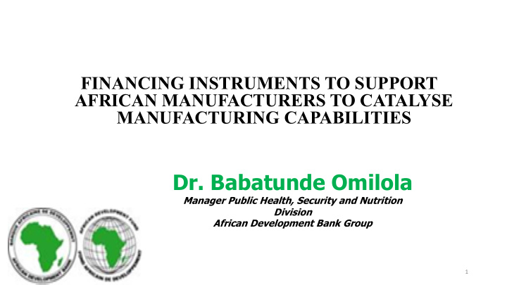 dr babatunde omilola