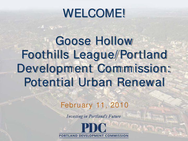 welcome goose hollow foothills league portland