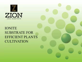 IONITE  SUBSTRATE FOR  EFFICIENT PLANTS  CULTIVATION  2  Hot Issue #1  World population growth