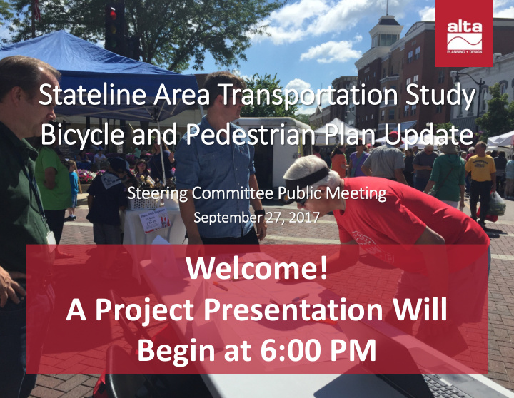 welcome a project presentation will begin at 6 00 pm