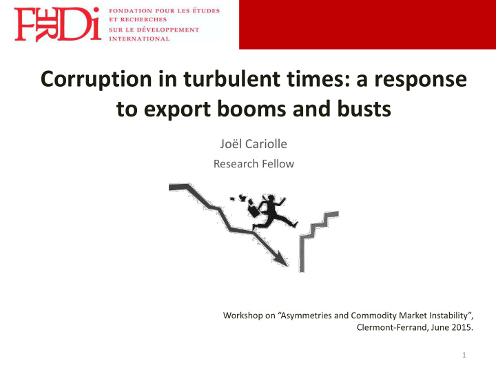 corruption in turbulent times a response