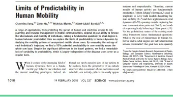 Animal  Predictability in Baboon  Movement    Characterize Predictability in  Existing Baboon