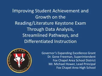 Welcome  Outline of Presentation  I.  Selection of Guiding Framework  II. Process of Data Analysis