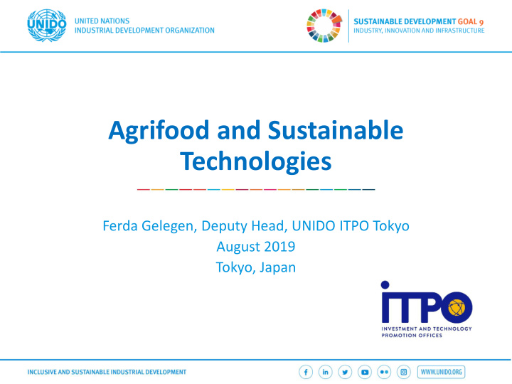 agrifood and sustainable