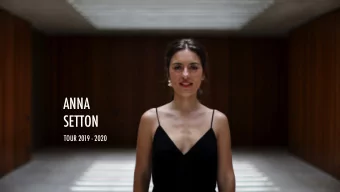 ANNA SETTON TOUR 2019 - 2020  Brazilian singer Anna Setton has been pointed by music critics as the