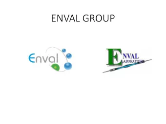 ENVAL GROUP  PART 1  CABINET  T ENVAL  AL  A Specialized  Environmental, Quality  Management and