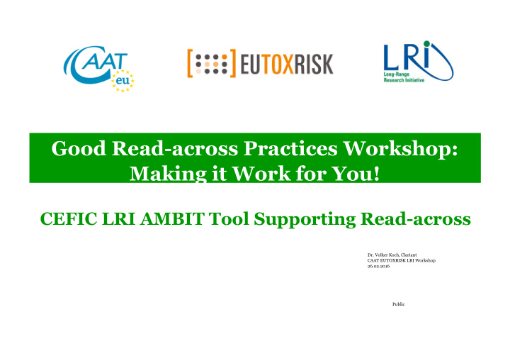 good read across practices workshop making it work for you