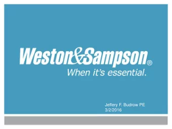 Jeffery F. Budrow PE  3/2/2016  Artificial Turf Basics  - Pros and Cons  - Construction  - Health