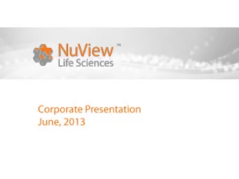 Investor Highlights    Strong and diverse pipeline in molecular imaging and diagnostics