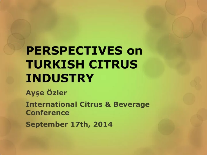 perspectives on