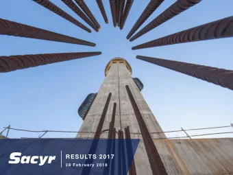 RESULTS 2017  2 8  F e b r u a r y 2 0 1 8 2017  Presentation of Results  Table of Contents