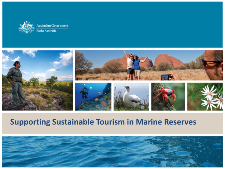supporting sustainable tourism in marine reserves welcome