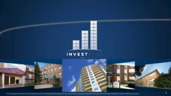 1  * This marketing material relate to the distribution of units of the InvestPlus Real Estate