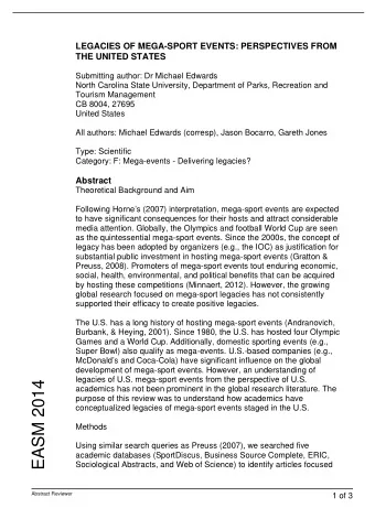 EASM 2014  academics has not been prominent in the global research literature. The  purpose of this