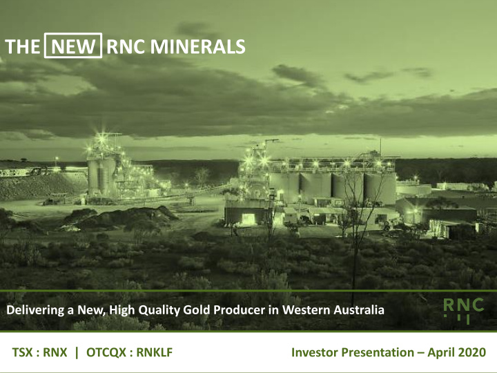 the new rnc minerals