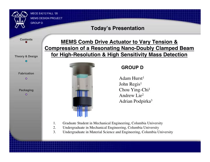 today s presentation