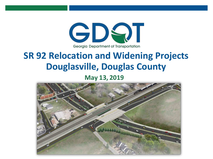 sr 92 relocation and widening projects douglasville