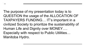 The purpose of my presentation today is to  QUESTION the usage of the ALLOCATION OF  TAXPAYERS