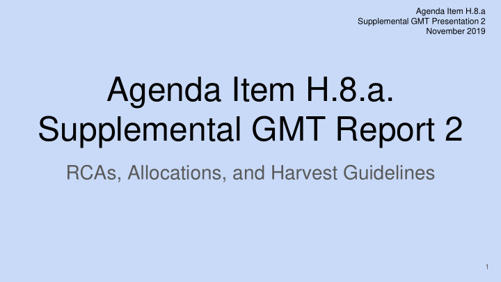 agenda item h 8 a supplemental gmt report 2