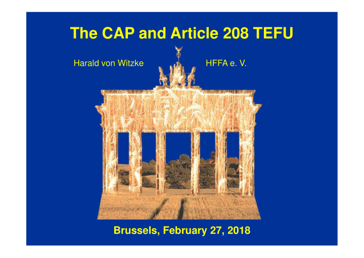 the cap and article 208 tefu