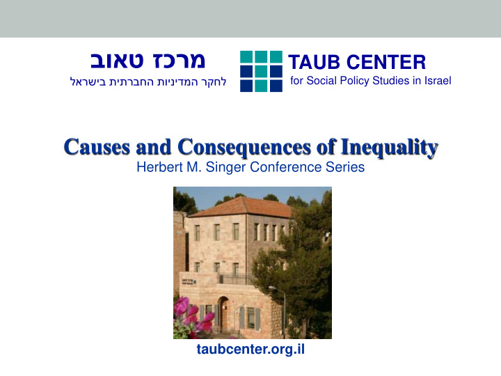 for social policy studies in israel