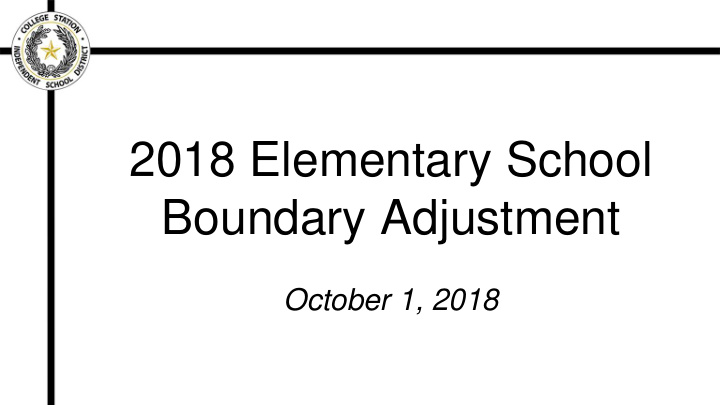 2018 elementary school boundary adjustment