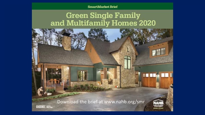 download the brief at nahb org smr 2020 green smartmarket