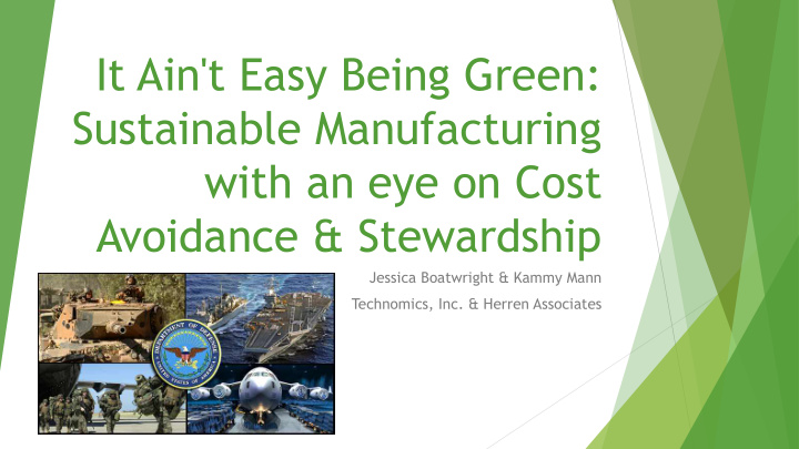 sustainable manufacturing