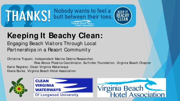 keeping it beachy clean