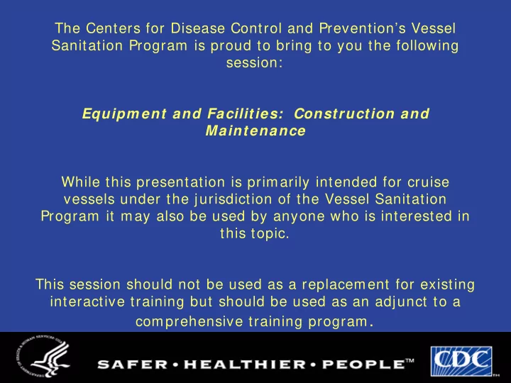 comprehensive training program equipment and facilities