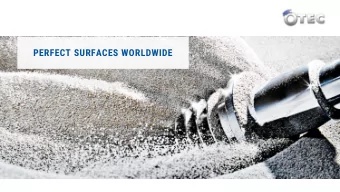 PERFECT SURFACES WORLDWIDE  A WELCOME FROM THE TECHNOLOGY LEADER  in mass finishing  Proverbial