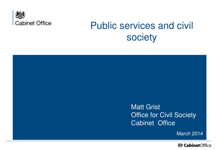 public services and civil society
