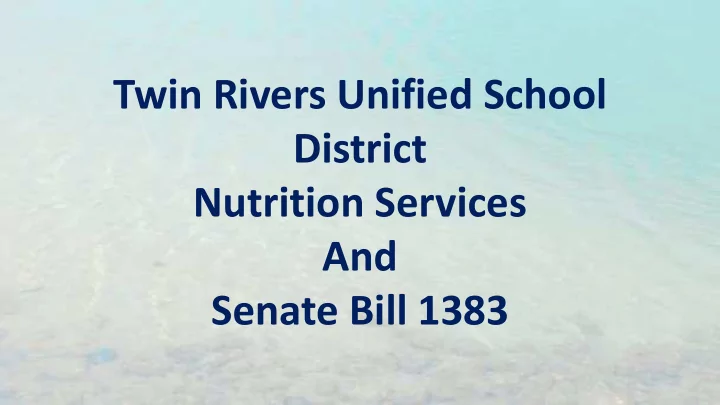 nutrition services and