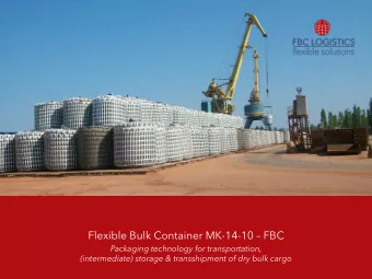 Flexible Bulk Container MK-14-10  FBC  Packaging technology for transportation,  (intermediate)
