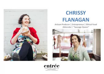 FLANAGAN  Artisan Producer | Entrepreneur | Ethical Food  Advocate | Sausage Queen