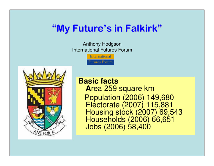 my future my future s in falkirk s in falkirk