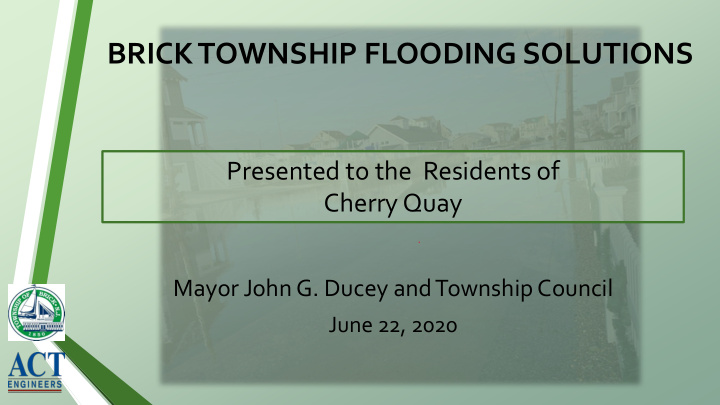 brick township flooding solutions
