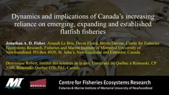 Dynamics and implications of Canadas increasing  reliance on emerging, expanding and established