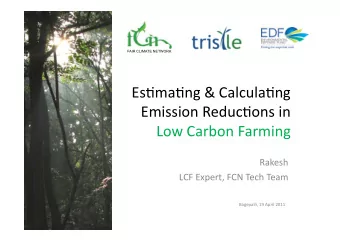 Esmang  &amp;  Calculang    Emission  Reducons  in    Low  Carbon