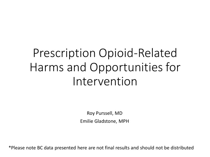 harms and opportunities for intervention