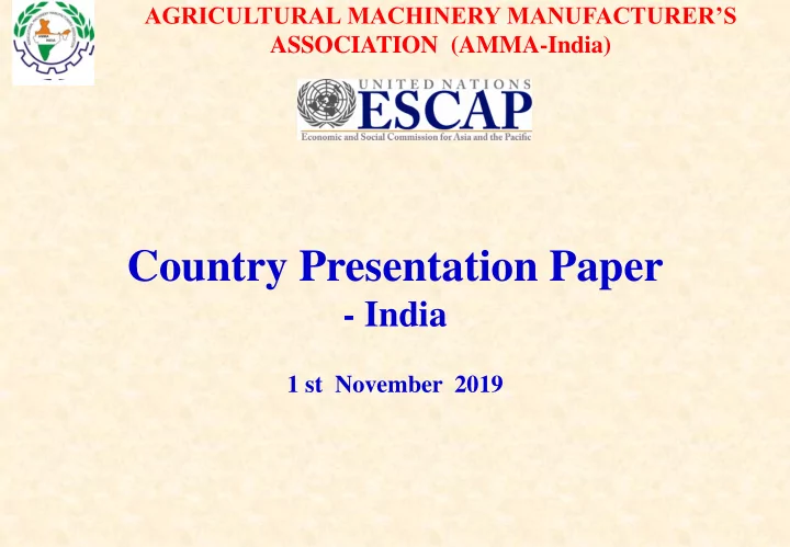 country presentation paper