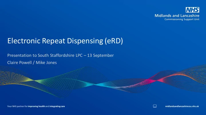 electronic repeat dispensing erd