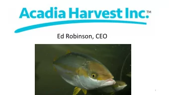 Ed Robinson, CEO  1  ALCHEMY  2 BIG POOPER!!!  3  Mission Statement  To produce premium marine