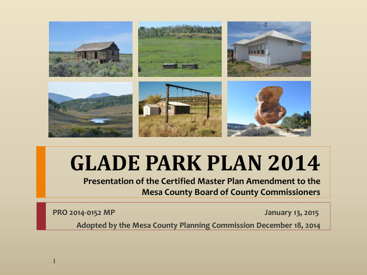 glade park plan 2014