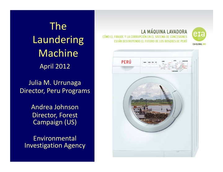 the laundering machine