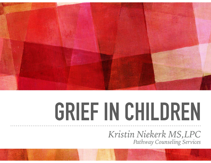 grief in children