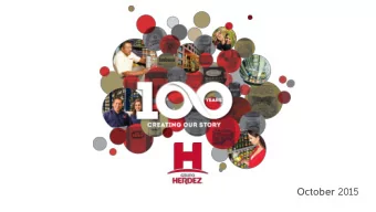 October 2015  All the information contained in this document is prepared accordance with