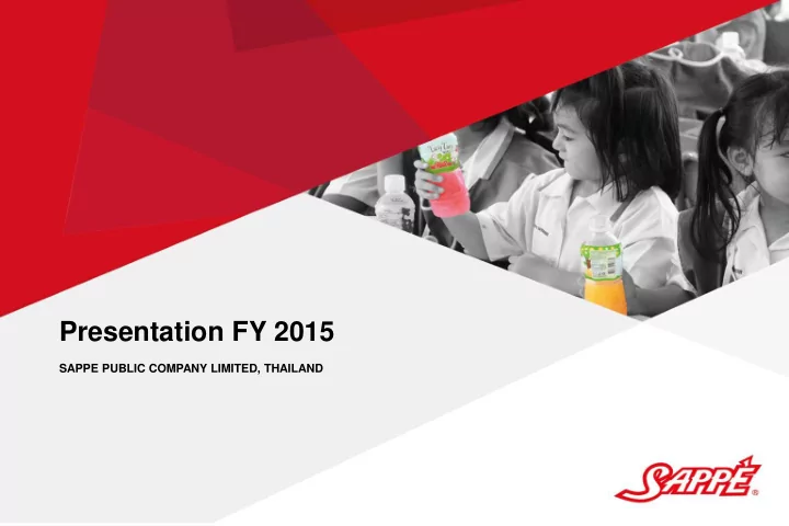 presentation fy 2015