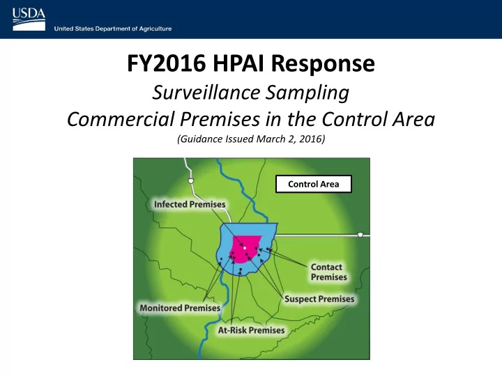 fy2016 hpai response